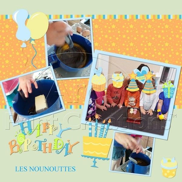 Cuisine  anniversaires de 2 petits et d'une nounoutte !!!